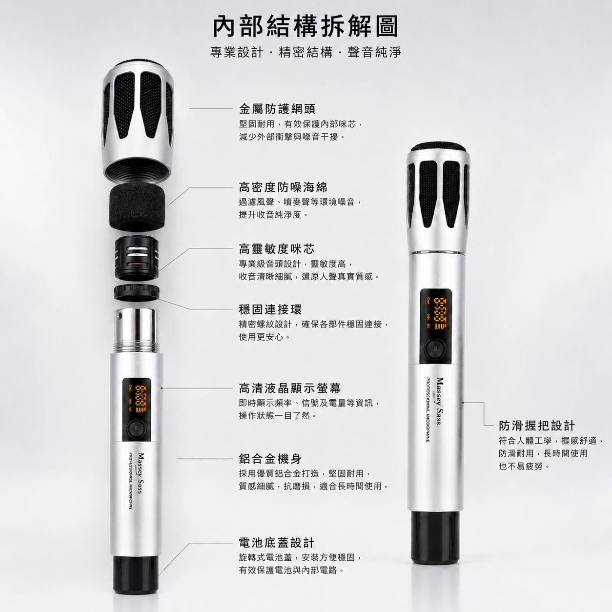 【丹嘜仕配件】梅賽薩斯-TSL42 PRO UHF萬用無線麥克風+ 接收器