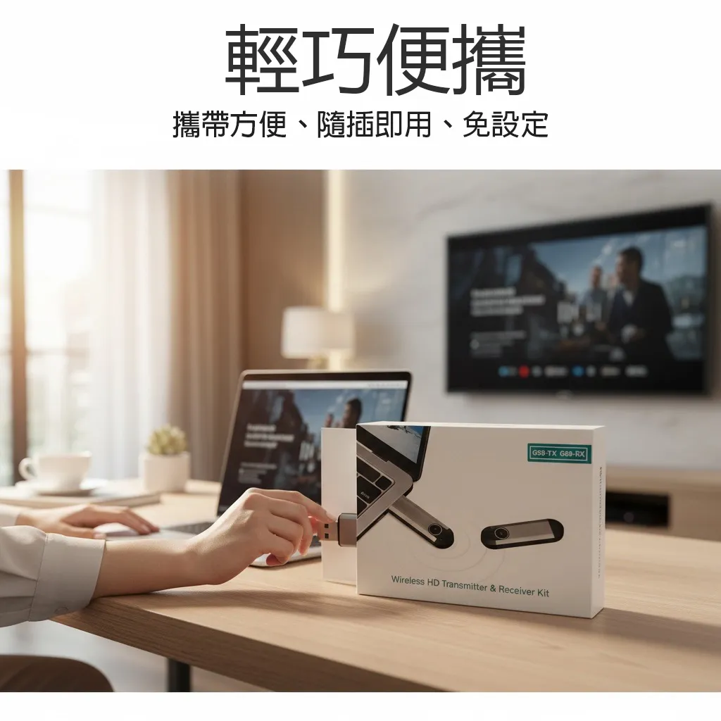【丹嘜仕配件】無線HDMI 長距HDMI 高清輸出 接收器&發射器 電腦同步螢幕 電視投影儀 點對點無線接收 G69-TX