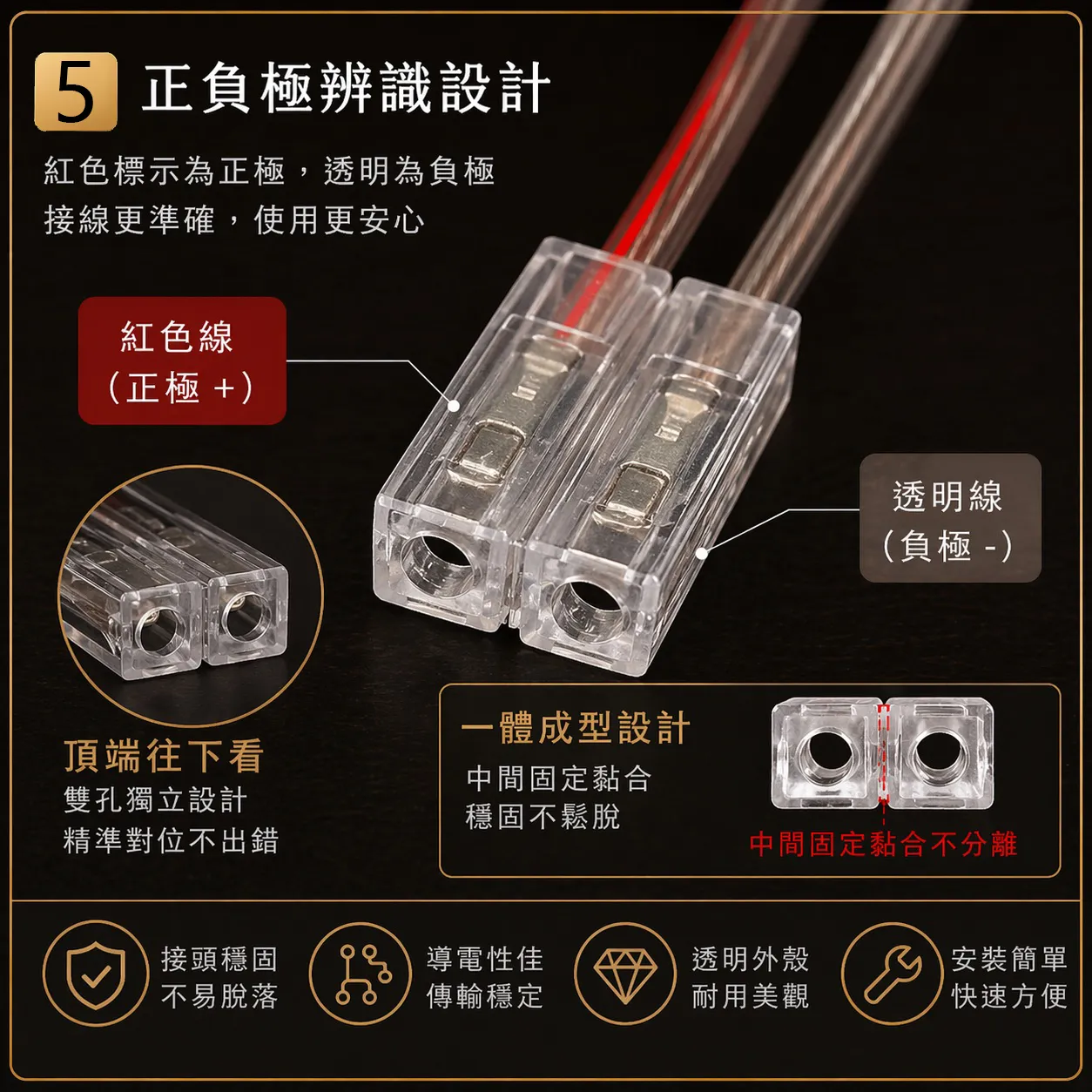 【丹嘜仕配件】200芯高純度無氧銅喇叭線 透明快接端子 防呆設計 音質升專業音響線 通用喇叭線 音響線 裸線