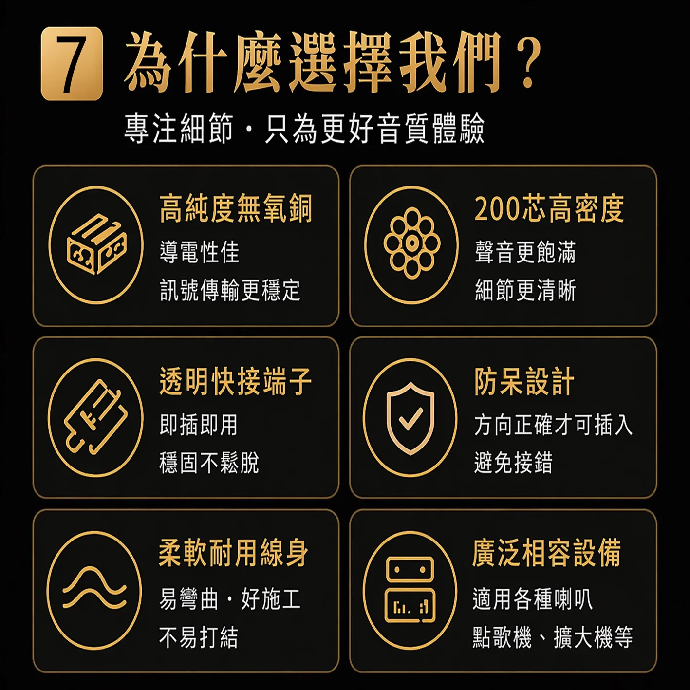 【丹嘜仕配件】200芯高純度無氧銅喇叭線 透明快接端子 防呆設計 音質升專業音響線 通用喇叭線 音響線 裸線