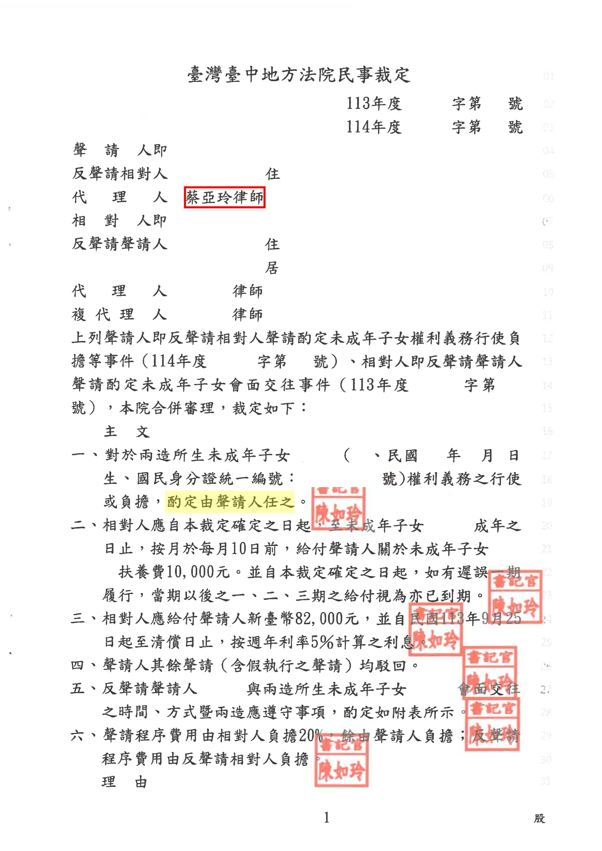 親權等