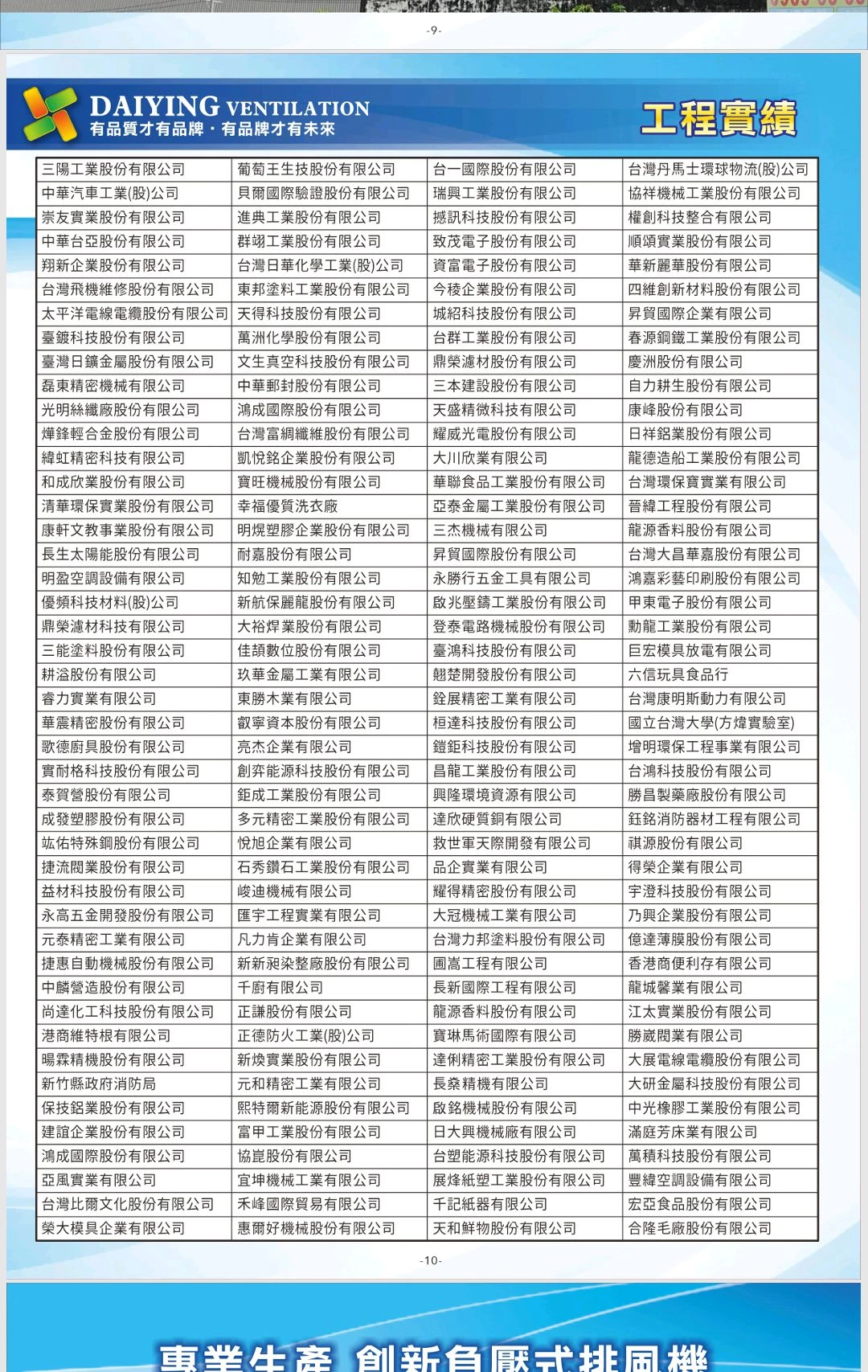 大穎工程實績 - 桃園通風設備推薦｜桃園降溫工程