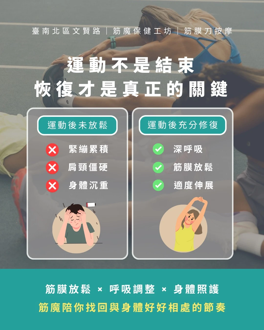 運動不是結束，恢復才是真正關鍵