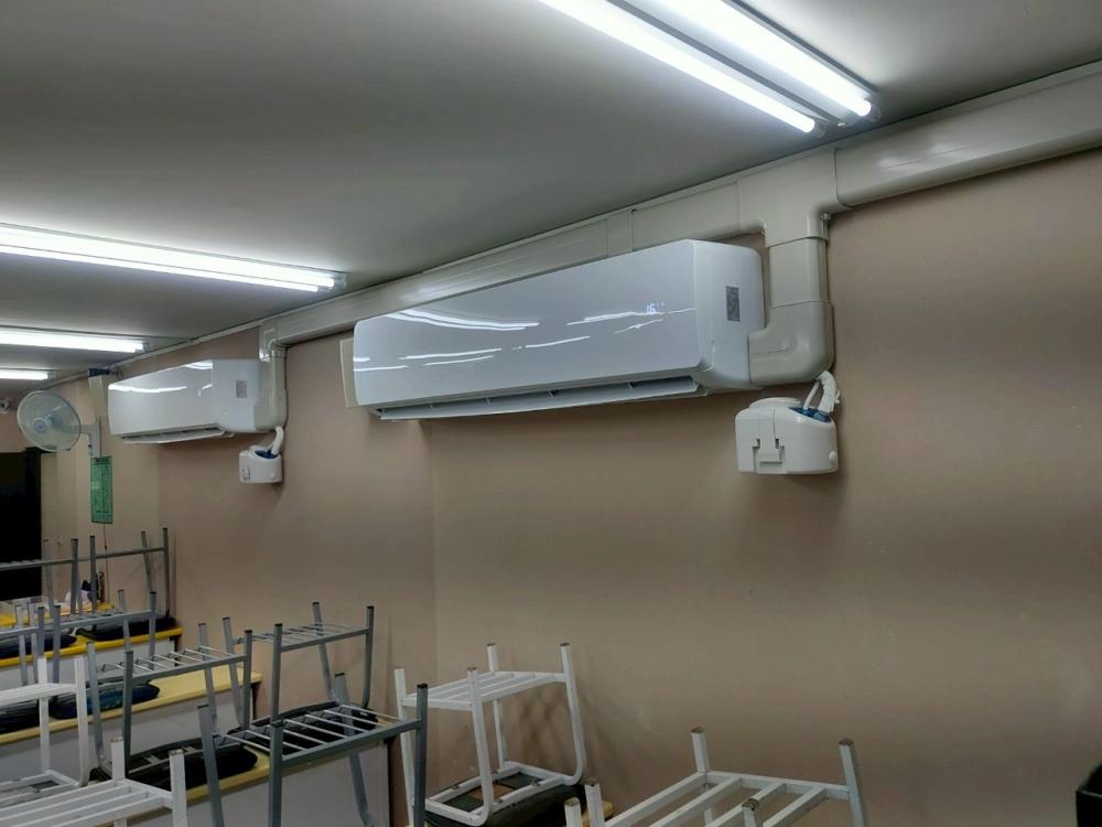 特殊冷氣安裝高空作業吊桿車蜘蛛人配備