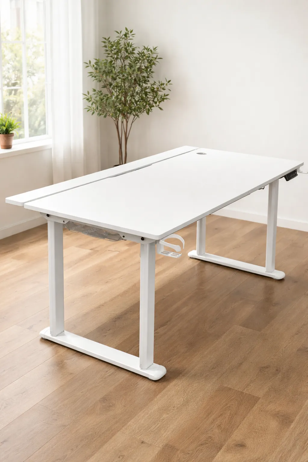 DD卡夢白色升降桌