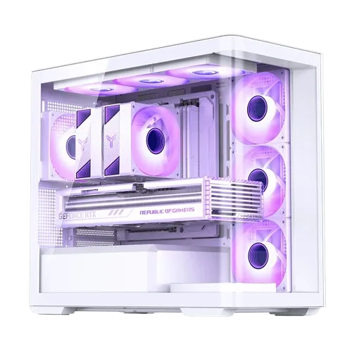 JONSBO 喬思伯 D300 白 全景玻璃機殼｜電競主機｜