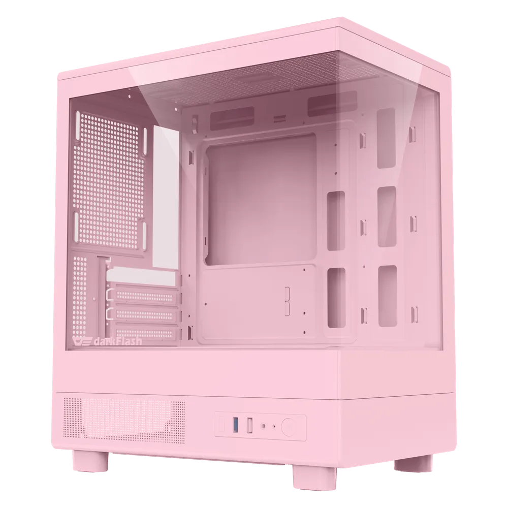 darkFlash大飛 MOTI Mini 鏡之小島 粉色海景房｜電競主機｜