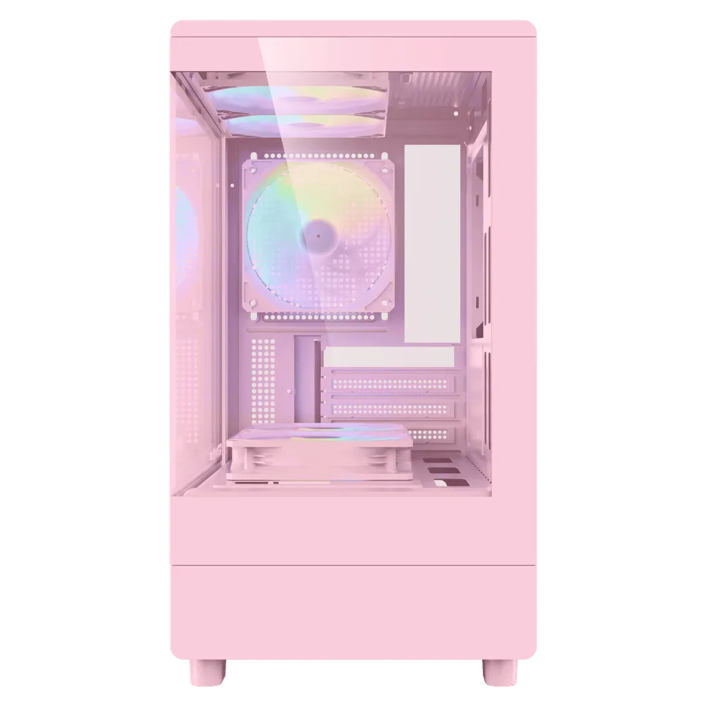 darkFlash大飛 MOTI Mini 鏡之小島 粉色海景房｜電競主機｜