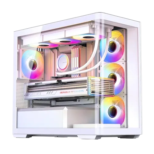 JONSBO 喬思伯 D300 白 全景玻璃機殼｜電競主機｜