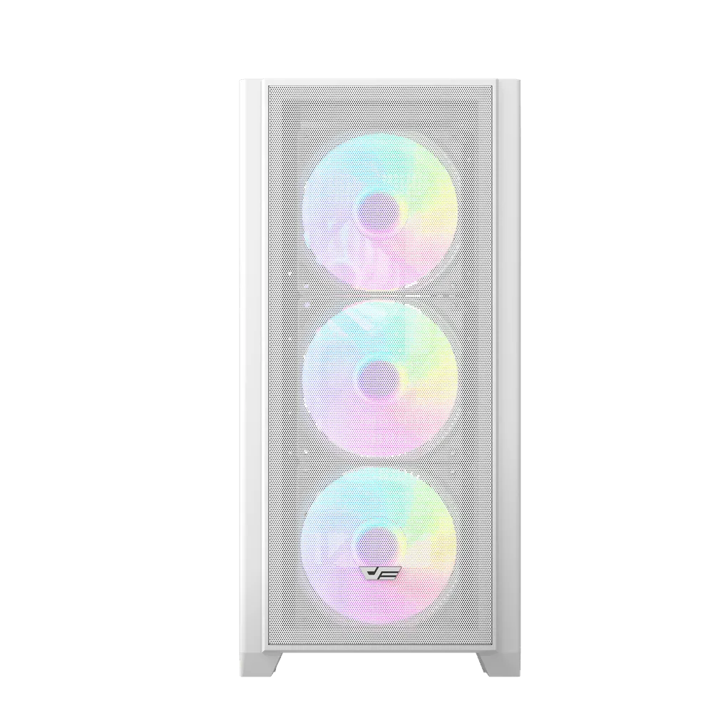 darkFlash 大飛DF4100 E-ATX電腦機殼-白色｜電競主機｜