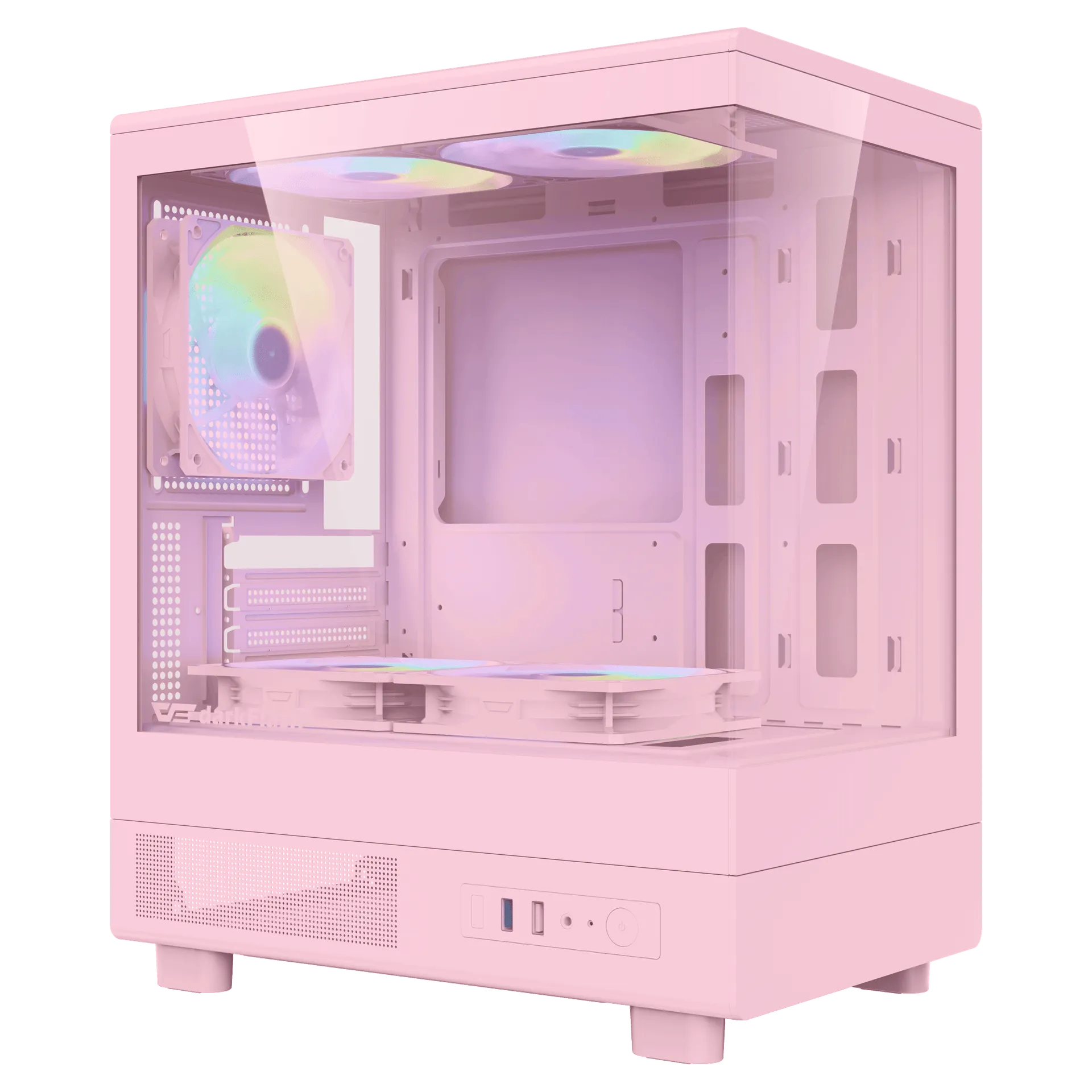 darkFlash大飛 MOTI Mini 鏡之小島 粉色海景房｜電競主機｜