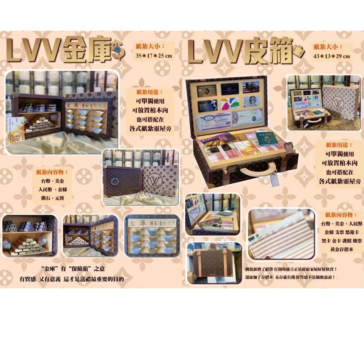 LVV金庫／皮箱紙紮