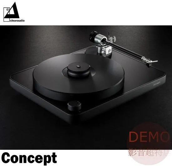 德國 Clearaudio Concept Black MC 德國製造 皮帶傳動類比 二聲道 LP 黑膠 唱盤