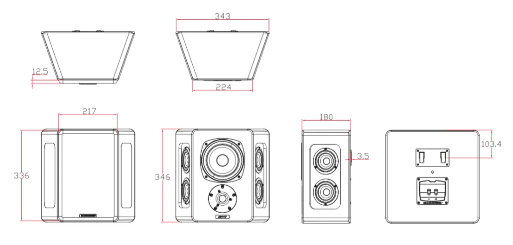 丹麥M&K SOUND S-300T 環繞聲道喇叭 一組兩支(箱)  請來電洽詢