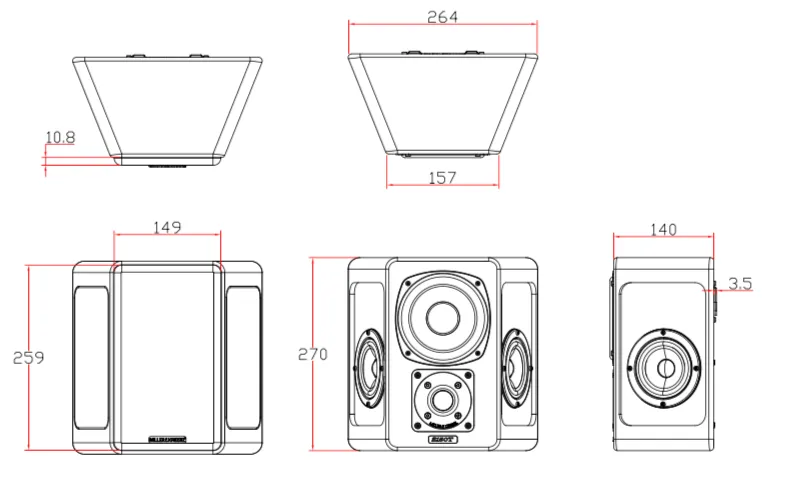 丹麥M&K SOUND NEW S150T 環繞聲道喇叭 一組兩支(箱)  請來電洽詢