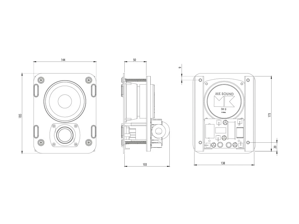 丹麥M&K SOUND IW5  崁入式喇叭 單支(箱) 請來電洽詢