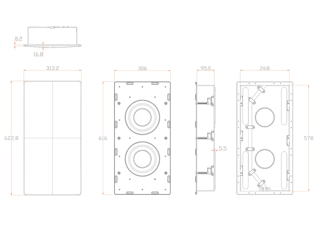丹麥M&K SOUND IW28S 嵌入式超低音喇叭 單支(箱) 請來電洽詢