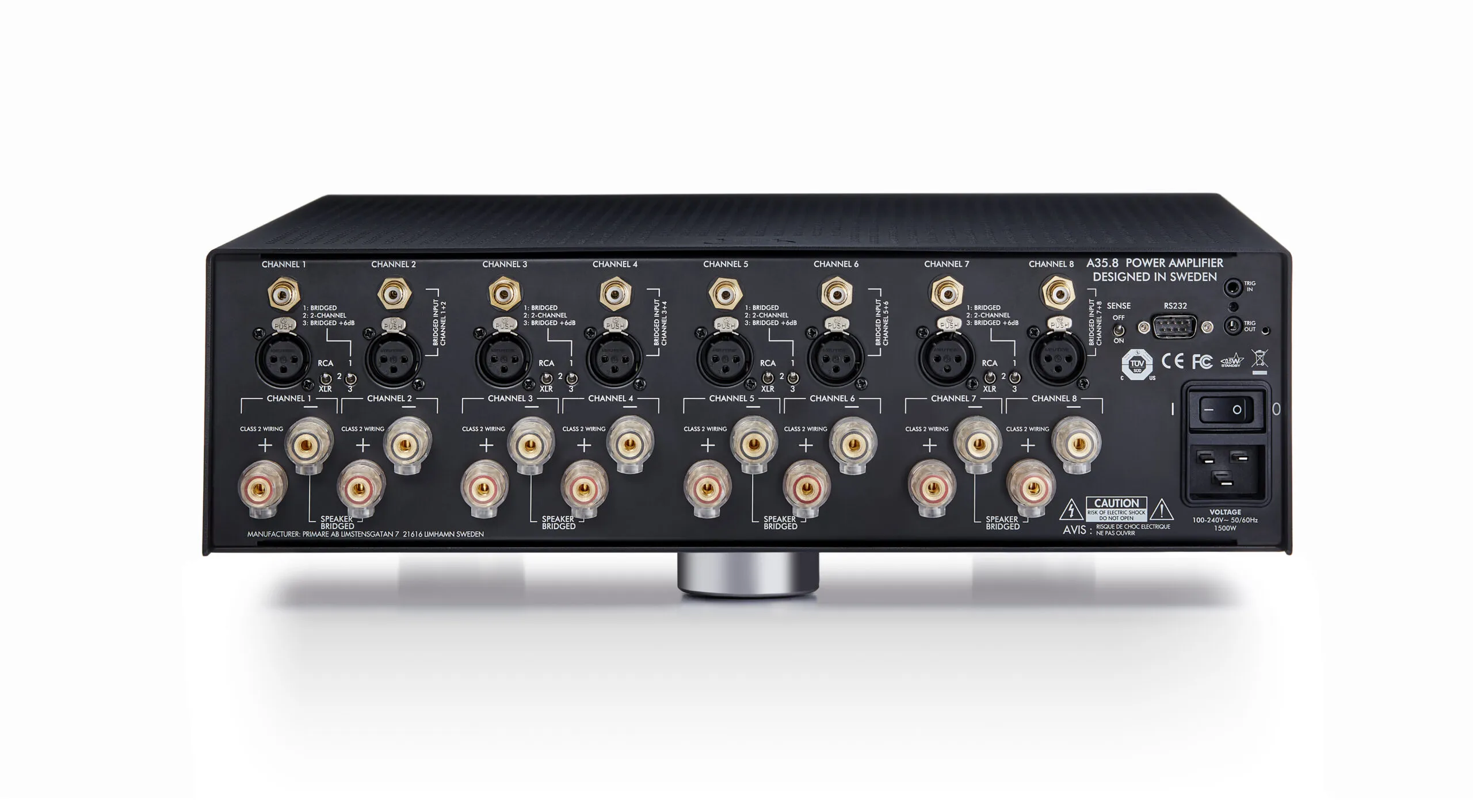 瑞典PRIMARE A35.8 八聲道/8聲道/8CH 後級擴大機 請來電洽詢