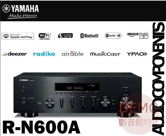 YAMAHA R-N600A 無損串流 HiFi高音質 兩聲道綜合擴大機