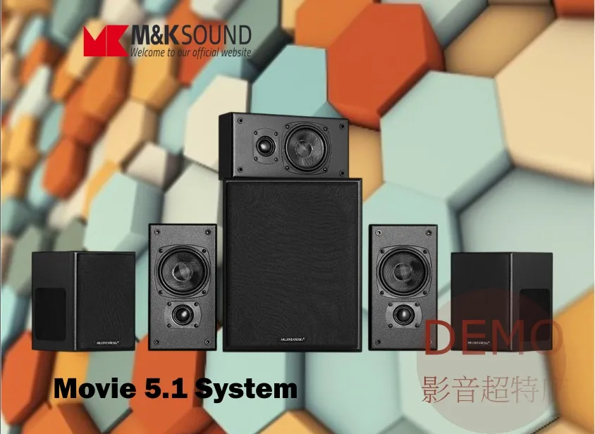 丹麥M&K SOUND Movie 5.1 System 薄型壁掛式 5.1聲道喇叭 家庭劇院組合   6支(箱) 請來電洽詢