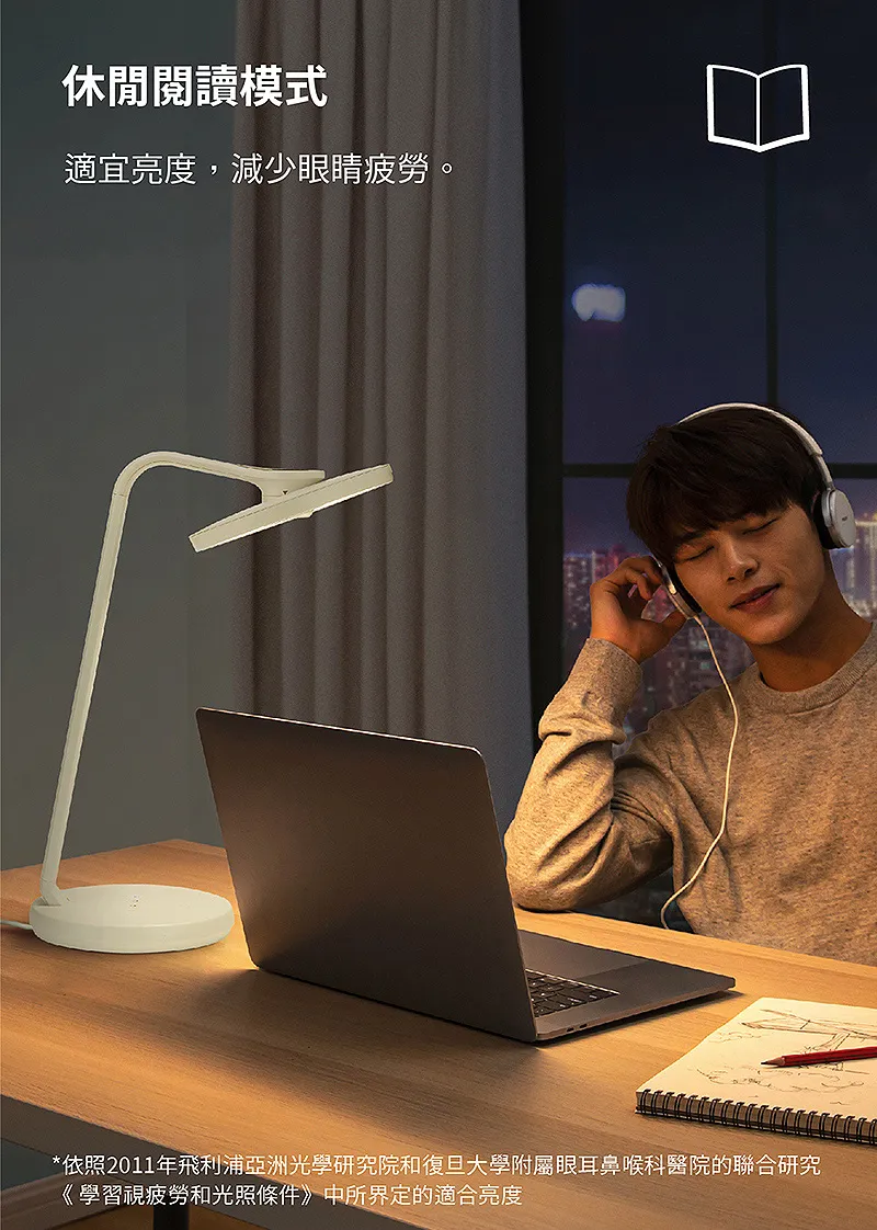  飛利浦 品伽 66102 LED 護眼檯燈 PD001