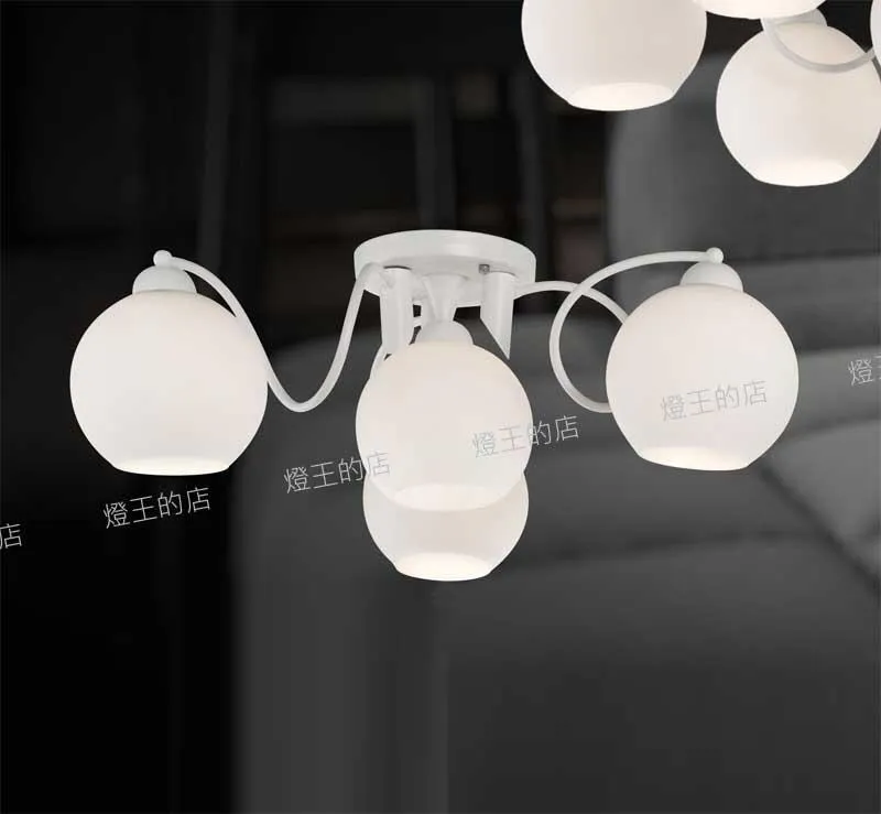 柏拉圖 半吸頂燈3+1燈 6+1燈 附IC 客廳燈 餐廳燈 3+1燈LD5067-02 6+1燈LD5067-01