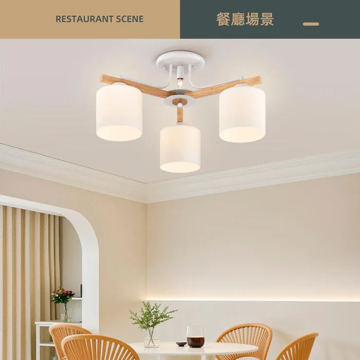 柏拉圖 北歐風系列 客廳燈/房間燈 半吸頂燈3+1燈 6+1燈 附IC  71914  71912