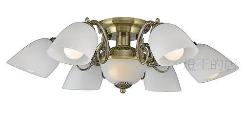 柏拉圖 設計師新款 半吸頂燈6+1燈 客廳燈 餐廳燈 房間燈 61811