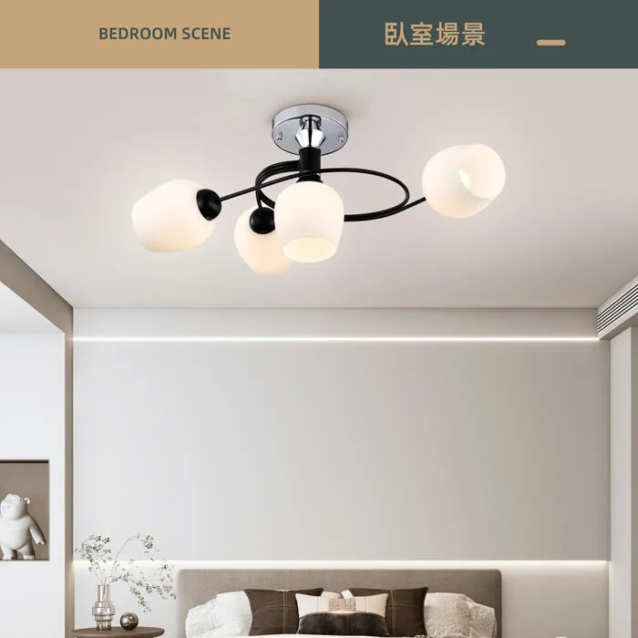 柏拉圖 設計師新款 半吸頂燈3+1燈 客廳燈 餐廳燈 房間燈 2151/3+1