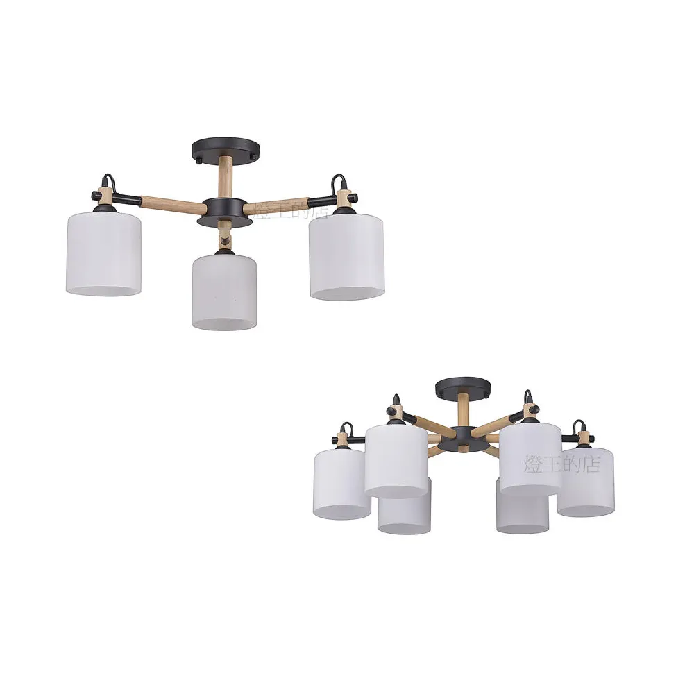 柏拉圖 北歐風 半吸頂燈3燈 半吸頂燈6燈 房間燈 客廳燈 餐廳燈 90082/3 90081/6