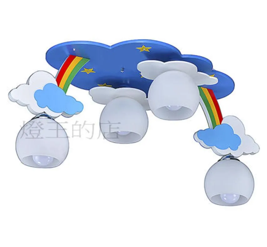 柏拉圖 童趣系列 幸運彩虹 吸頂燈4燈 房間燈 兒童房 臥室燈 幼稚園 MD1757-4