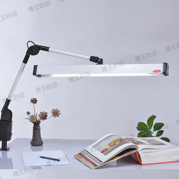 含燈管 台灣製 LED T8 2尺製圖燈/夾燈 美容 美髮 美甲 美睫燈 麻將燈 閲讀燈 CR220-W+2尺燈管白光1支