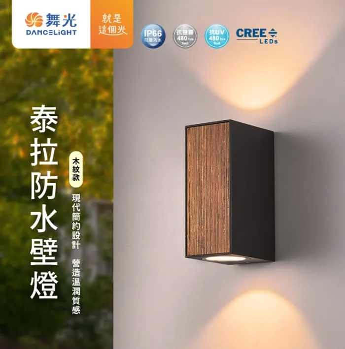 舞光 LED 16W 泰拉防水壁燈 走道燈 戶外壁燈 庭園燈 E-2389-DW