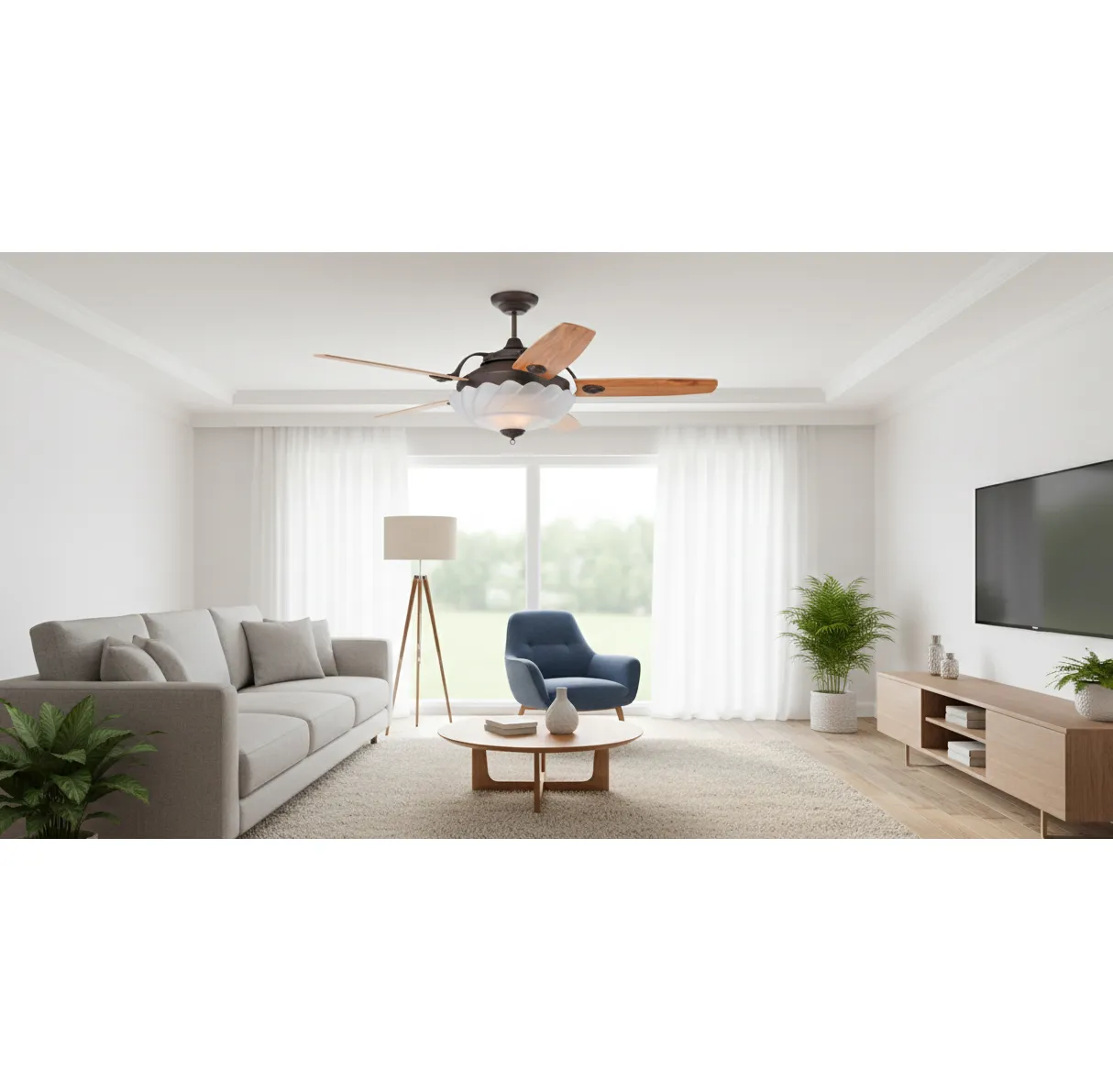 領航者 65吋吊扇+吊扇燈6+2燈 附遙控器 AS-32001G  AS-32002G