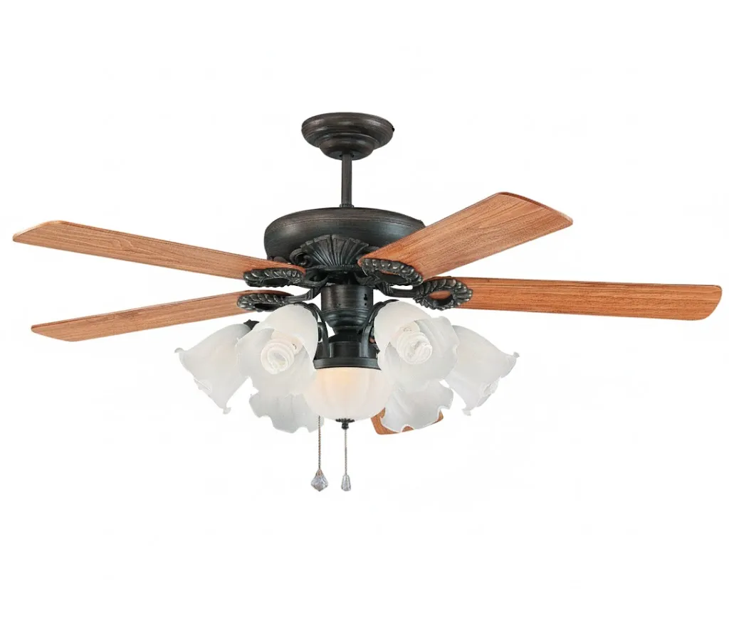 領航者 台灣製吊扇 60吋吊扇+吊扇燈6+1燈 AS-32037+AS-32038