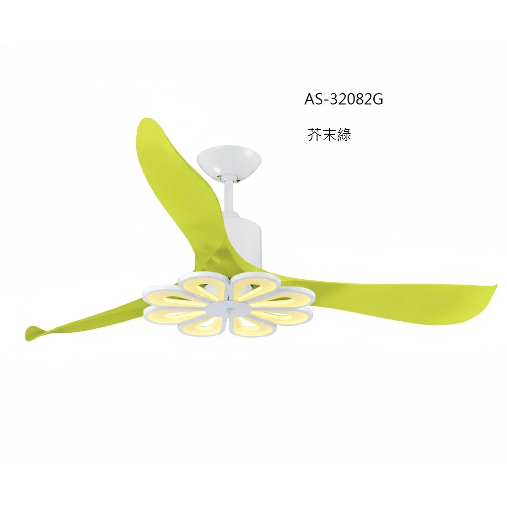 領航者 台灣製吊扇 58吋DC吊扇+LED三色情境燈 附遙控器  檸檬黃AS-32081G  芥末綠AS-32082G 珍珠白AS-32083G  咖啡古AS-32084G