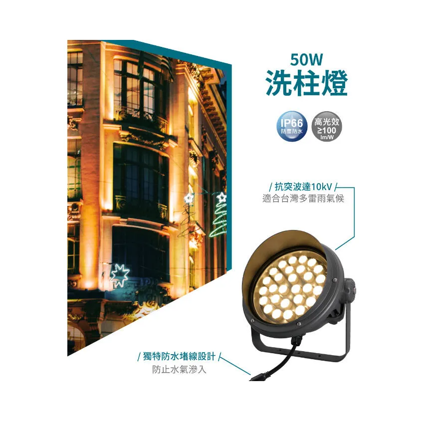 舞光 LED 50W 35° 投射型照樹 洗柱燈 戶外洗柱燈 OD-3201
