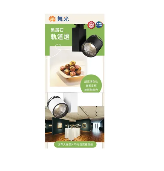 舞光 LED 12W / 24W Ra90 黑鑽石軌道燈 (LED-TR12FL / LED-TR24FL) 白框/黑框 全電壓