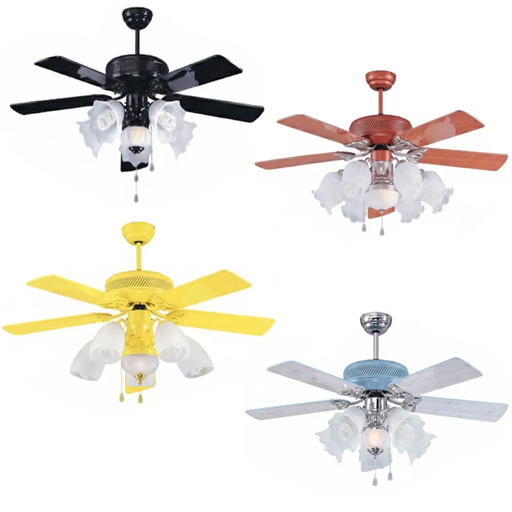 領航者 台灣製吊扇 52吋 吊扇+吊扇燈 黑AS-32239+AS-32240 黃AS-32241+AS-32242 紅AS-32243+AS-32244 藍AS-32245+AS-32246