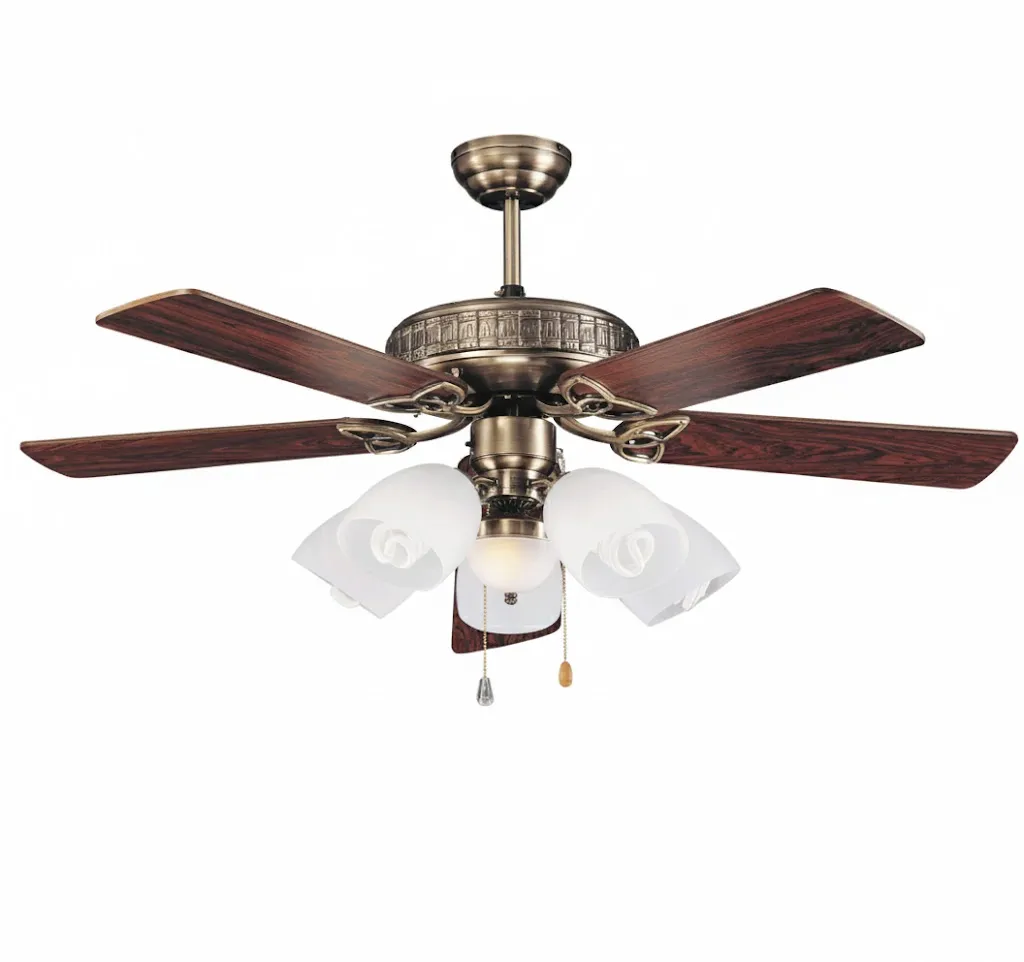 領航者 台灣製吊扇 52吋 吊扇+吊扇燈 古銅 北美胡桃木AS-32223+AS-32224  