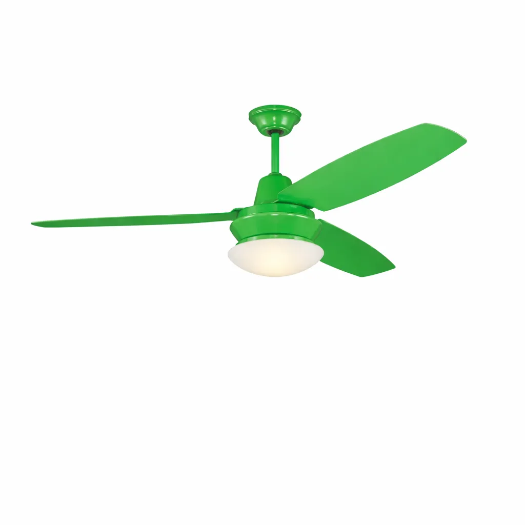 領航者 台灣製吊扇 52吋吊扇+LED三色調光燈組 附遙控器  白色AS-32160G 黑色AS-32161G 綠色AS-32162G 黃色AS-32163G