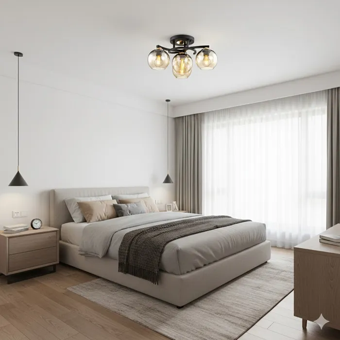 維也納 半吸頂3+1燈 客廳燈 房間燈 餐廳燈 22034