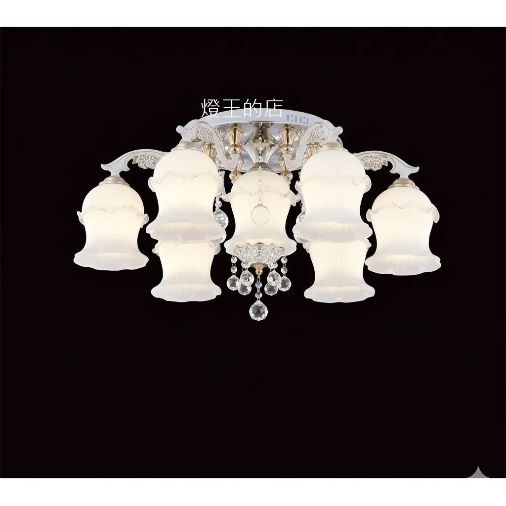 布拉格 半吸頂燈6+1燈  客廳燈 餐廳燈 11192/6+1