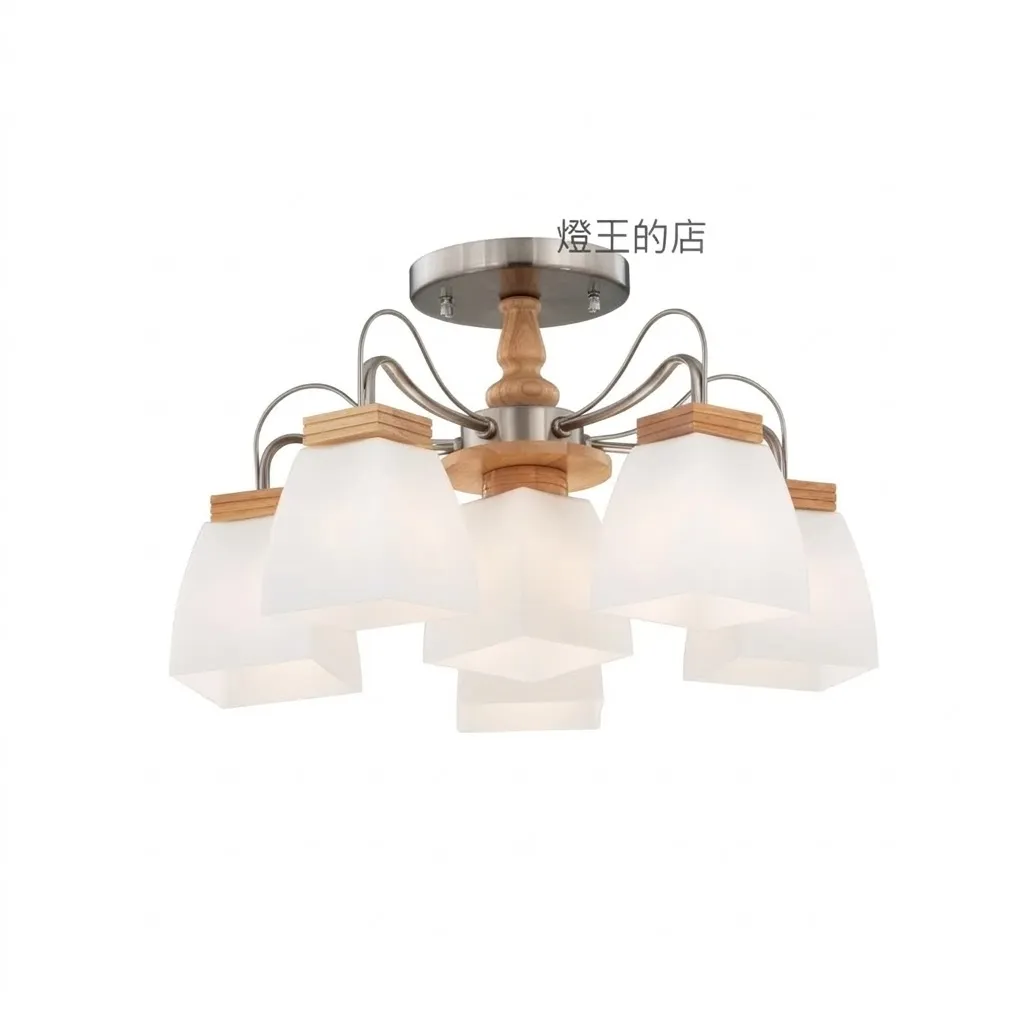 布拉格 半吸頂燈5+1燈 客廳 房間 餐廳燈 11371/C5+1