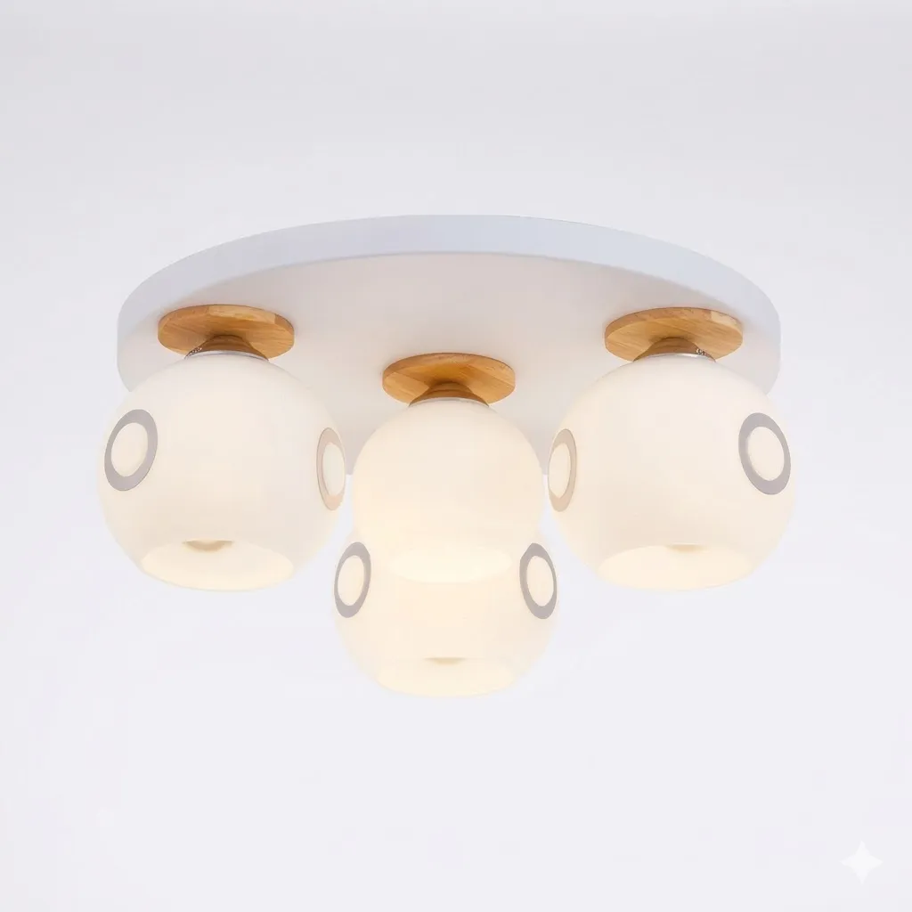 布拉格 半吸頂燈3燈 客廳 房間 餐廳燈 11117/C3+1