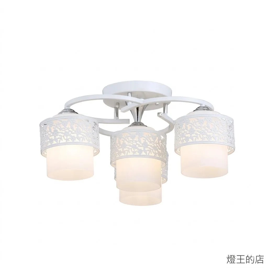 布拉格 半吸頂燈3+1燈 客廳 房間 餐廳燈　10611/3+1