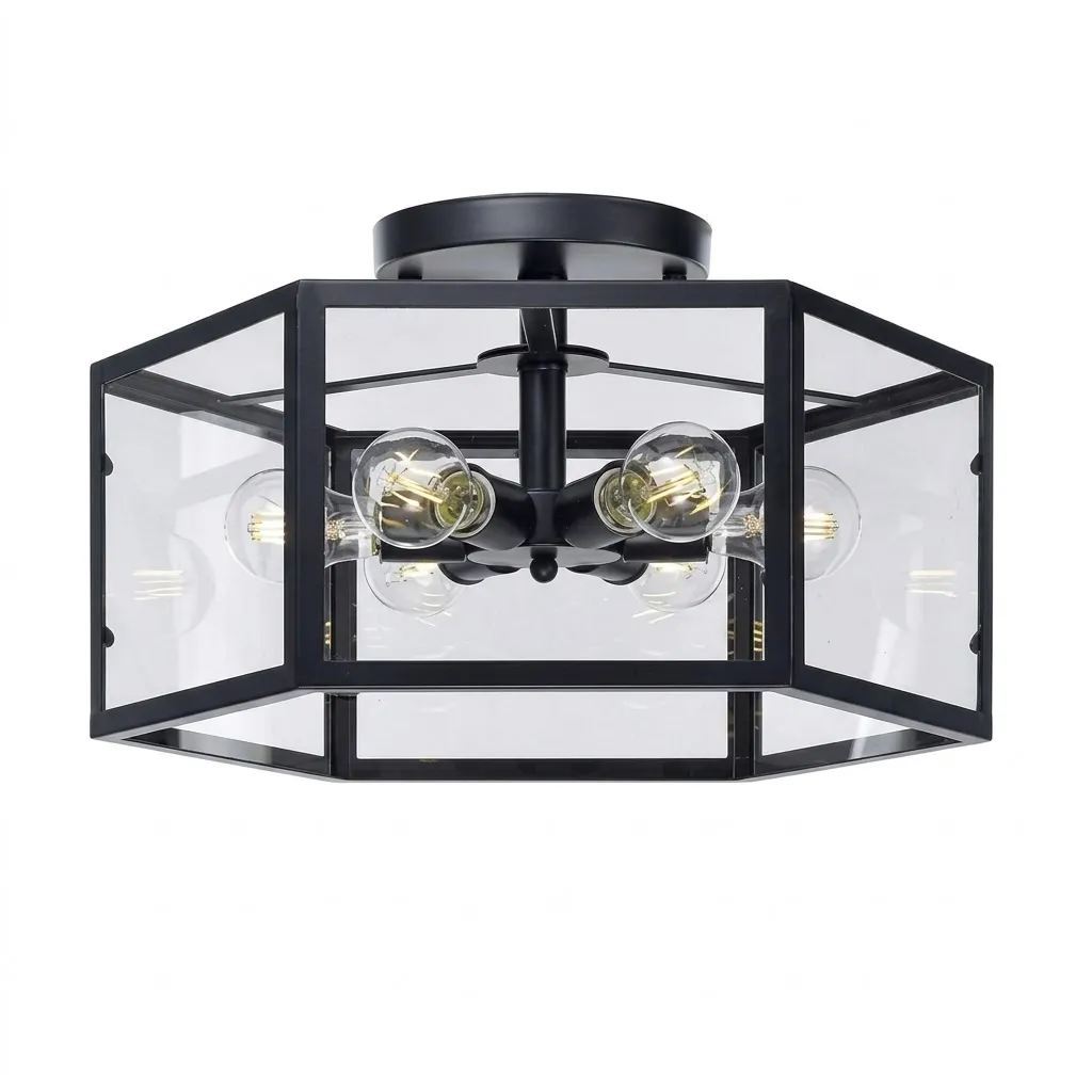 柏拉圖 半吸頂6燈 客廳燈 主臥燈 2522