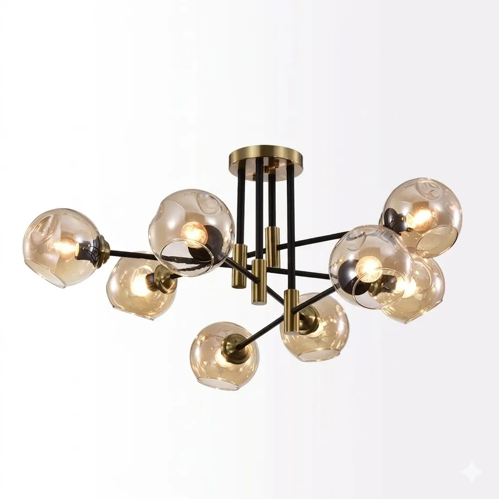 燈時代   半吸頂燈8燈061-0711 半吸頂燈6燈061-0681 半吸頂燈4燈061-0710 客廳 房間 餐廳