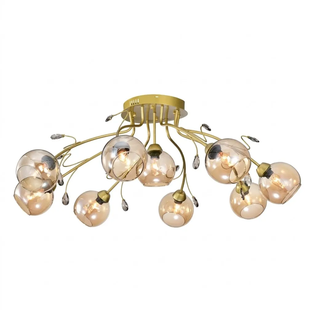 燈時代   半吸頂燈8+1燈061-0806 半吸頂燈5+1燈061-0807  半吸頂燈3+1燈061-0808 附IC可分段 客廳 房間 餐廳