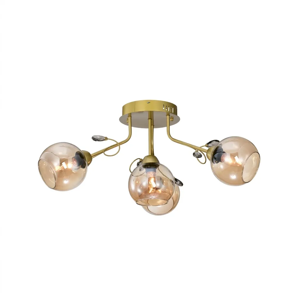 燈時代   半吸頂燈3+1燈 061-0808 附IC可分段 客廳 房間 餐廳